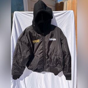 Civil Regime – Black – Marvel Wolverine Hero Elite Bomber Jacket – OS Med – NWT